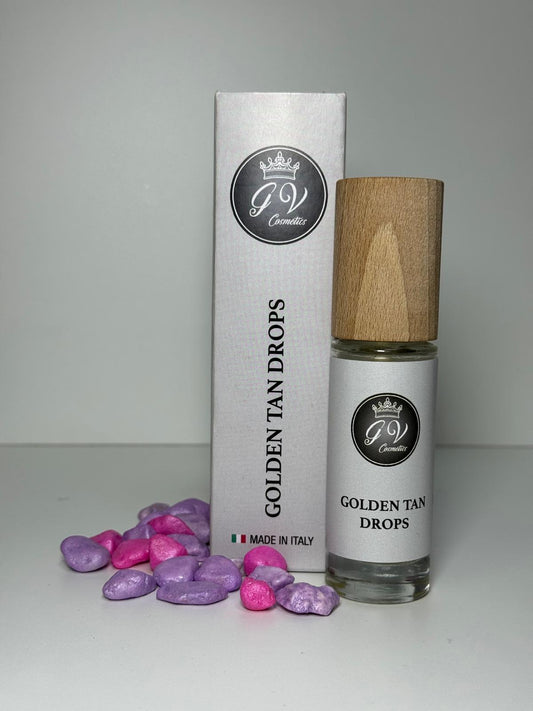 Golden tan drops